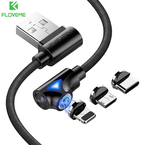 Magnet opladekabel til ios og android